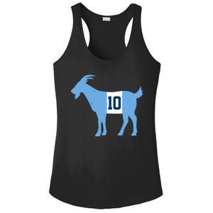 Messi Goat #10 Argentina Soccer Ladies PosiCharge Competitor Racerback Tank