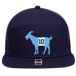 Messi Goat #10 Argentina Soccer 7 Panel Mesh Trucker Snapback Hat