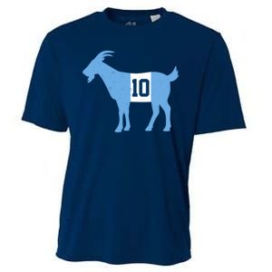 Messi Goat #10 Argentina Soccer Cooling Performance Crew T-Shirt