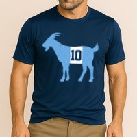 Messi Goat #10 Argentina Soccer Cooling Performance Crew T-Shirt