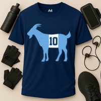 Messi Goat #10 Argentina Soccer Cooling Performance Crew T-Shirt