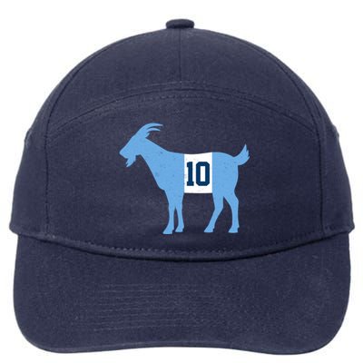 Messi Goat #10 Argentina Soccer 7-Panel Snapback Hat