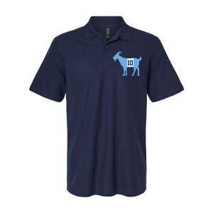 Messi Goat #10 Argentina Soccer Softstyle Adult Sport Polo