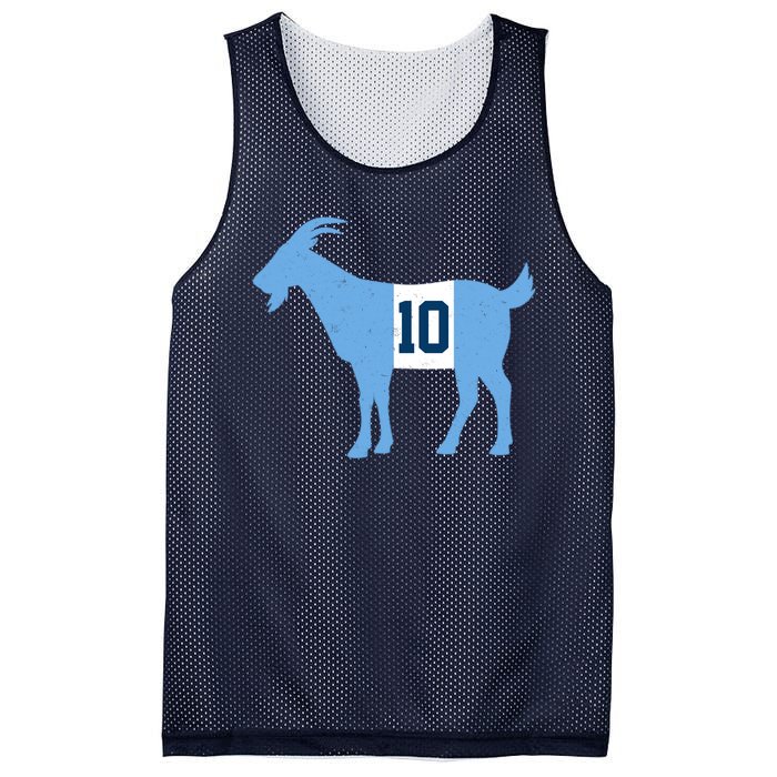 Messi Goat #10 Argentina Soccer Mesh Reversible Basketball Jersey Tank