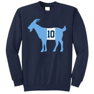 Messi Goat #10 Argentina Soccer Tall Sweatshirt