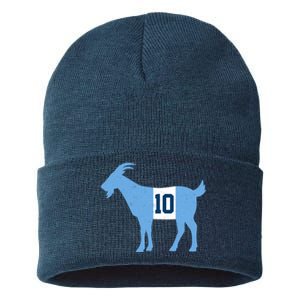 Messi Goat #10 Argentina Soccer Sustainable Knit Beanie