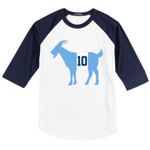 Messi Goat #10 Argentina Soccer Baseball Sleeve Shirt