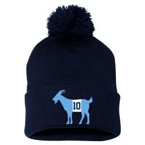 Messi Goat #10 Argentina Soccer Pom Pom 12in Knit Beanie