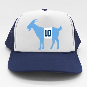 Messi Goat #10 Argentina Soccer Trucker Hat