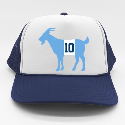 Messi Goat #10 Argentina Soccer Trucker Hat