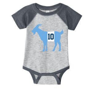 Messi Goat #10 Argentina Soccer Infant Baby Jersey Bodysuit