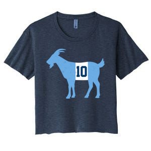 Messi Goat #10 Argentina Soccer Women's Crop Top Tee