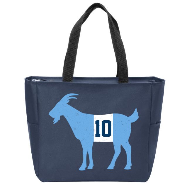 Messi Goat #10 Argentina Soccer Zip Tote Bag