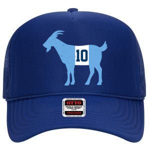 Messi Goat #10 Argentina Soccer High Crown Mesh Back Trucker Hat