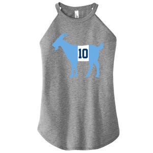 Messi Goat #10 Argentina Soccer Women's Perfect Tri Rocker Tank