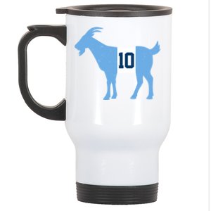 Messi Goat #10 Argentina Soccer Stainless Steel Travel Mug