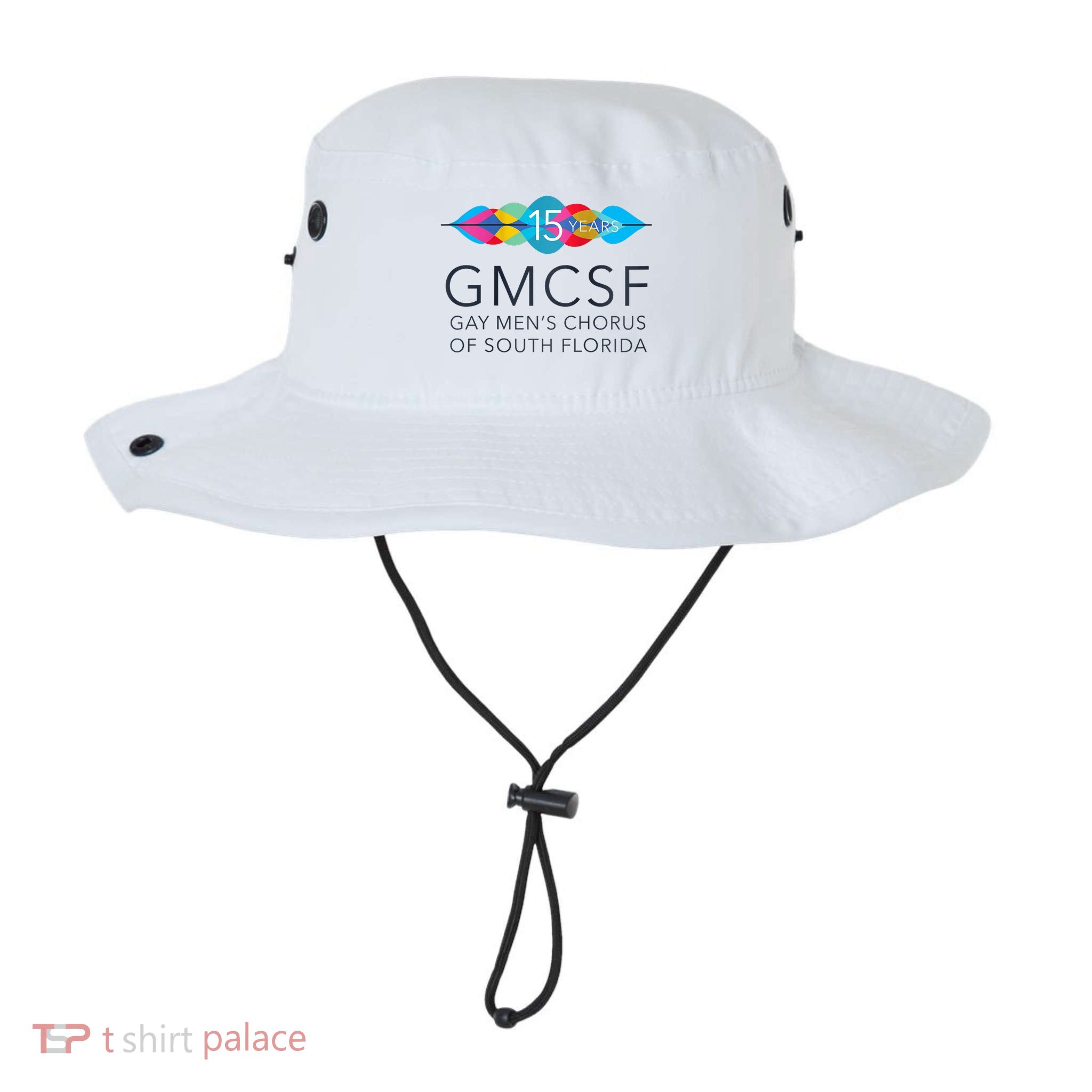 Gmcsf 15th Anniversary Logo White Raglan Baseball Bucket Hat