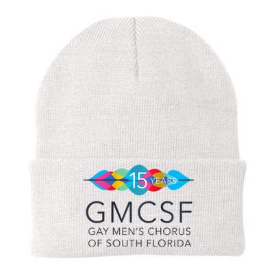 Gmcsf 15th Anniversary Logo White Raglan Baseball Knit Cap Winter Beanie