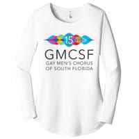 Gmcsf 15th Anniversary Logo White Raglan Baseball Women's Perfect Tri Tunic Long Sleeve Shirt