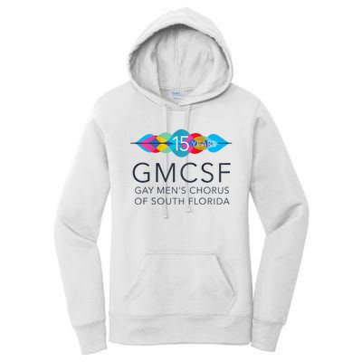 Gmcsf 15th Anniversary Logo White Raglan Baseball Women's Pullover Hoodie