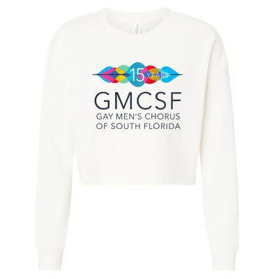 Gmcsf 15th Anniversary Logo White Raglan Baseball Cropped Pullover Crew