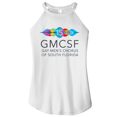 Gmcsf 15th Anniversary Logo White Raglan Baseball Women's Perfect Tri Rocker Tank