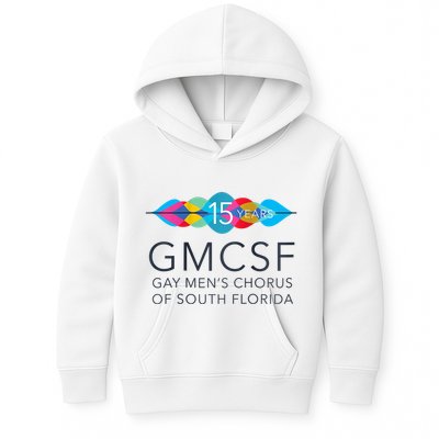 Gmcsf 15th Anniversary Logo White Raglan Baseball Kids Hoodie