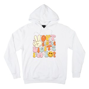 Groovy 10th Birthday Girl Peace Out Single Digits IM 10 Hoodie