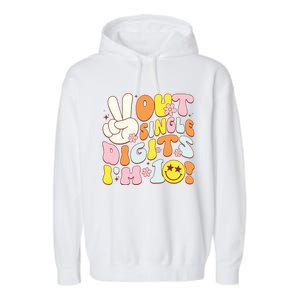 Groovy 10th Birthday Girl Peace Out Single Digits Im 10 Garment-Dyed Fleece Hoodie