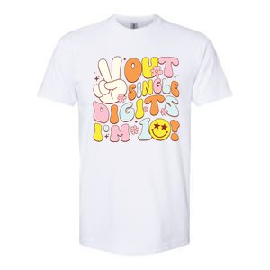 Groovy 10th Birthday Girl Peace Out Single Digits Im 10 Softstyle CVC T-Shirt