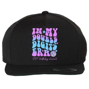 Groovy 10th Birthday In My Double Digits Era Wool Snapback Cap