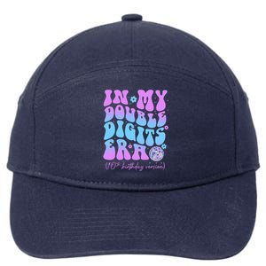 Groovy 10th Birthday In My Double Digits Era 7-Panel Snapback Hat