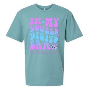 Groovy 10th Birthday In My Double Digits Era Sueded Cloud Jersey T-Shirt