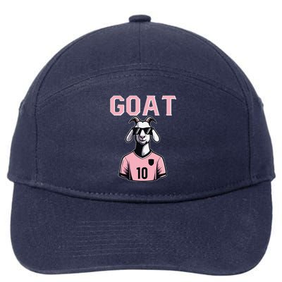 Goat 10 Cute Funny Soccer 7-Panel Snapback Hat