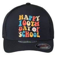 Groovy 100th Day Of School Teachers Happy 100 Days Flexfit Unipanel Trucker Cap