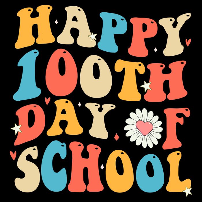 Groovy 100th Day Of School Teachers Happy 100 Days Flexfit Unipanel Trucker Cap