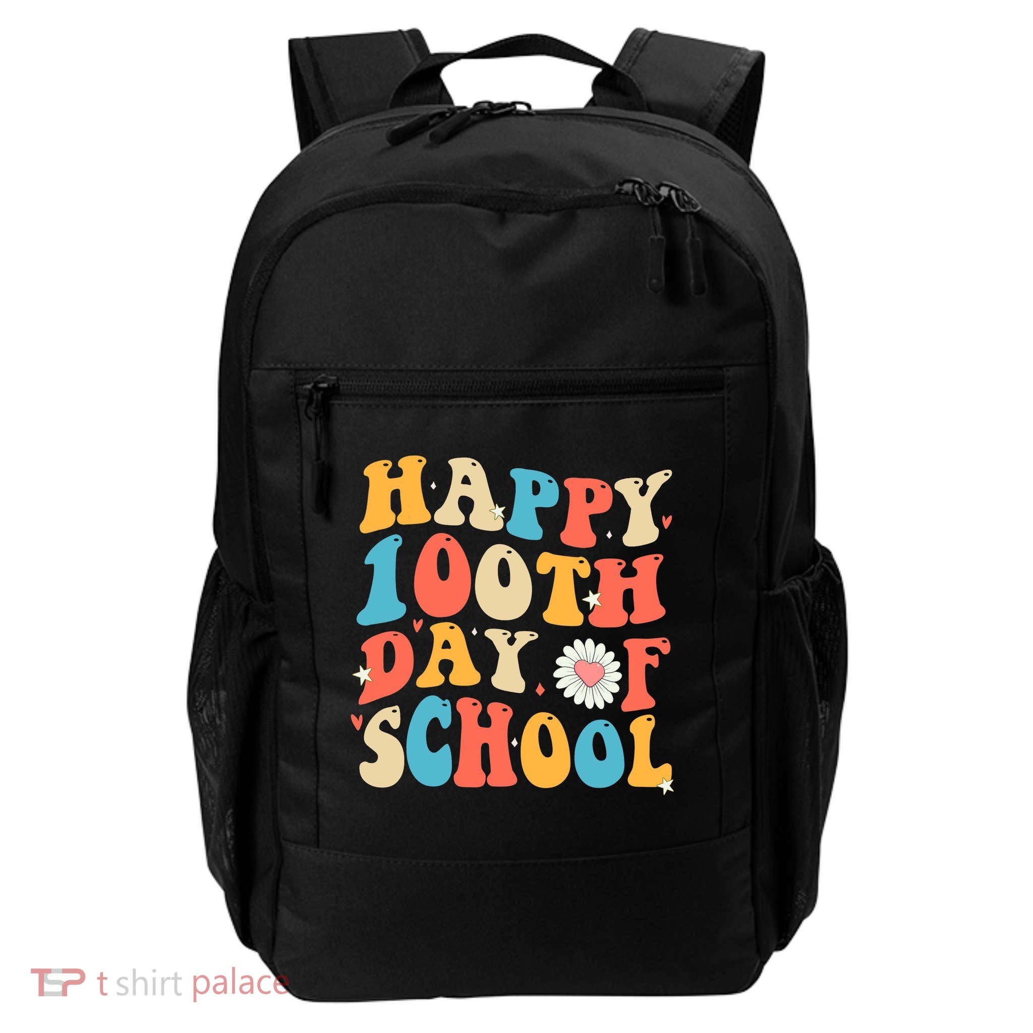 Groovy 100th Day Of School Teachers Happy 100 Days Backpack