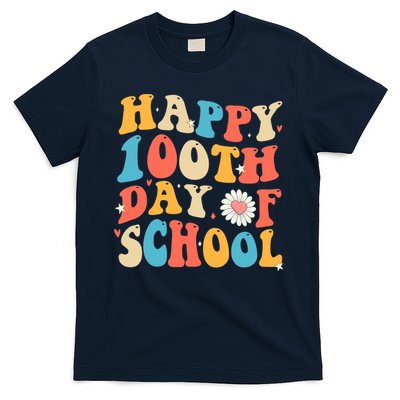 Groovy 100th Day Of School Teachers Happy 100 Days T-Shirt