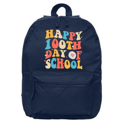Groovy 100th Day Of School Teachers Happy 100 Days 16 in Basic Backpack
