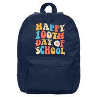 Groovy 100th Day Of School Teachers Happy 100 Days 16 in Basic Backpack