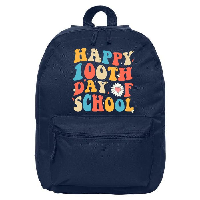 Groovy 100th Day Of School Teachers Happy 100 Days 16 in Basic Backpack