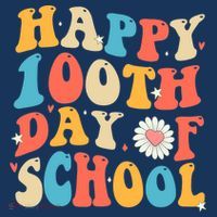 Groovy 100th Day Of School Teachers Happy 100 Days Youth Performance Sprint T-Shirt