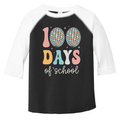 Groovy 100 Days Of School Retro Disco 100th Day Teacher Toddler Fine Jersey T-Shirt