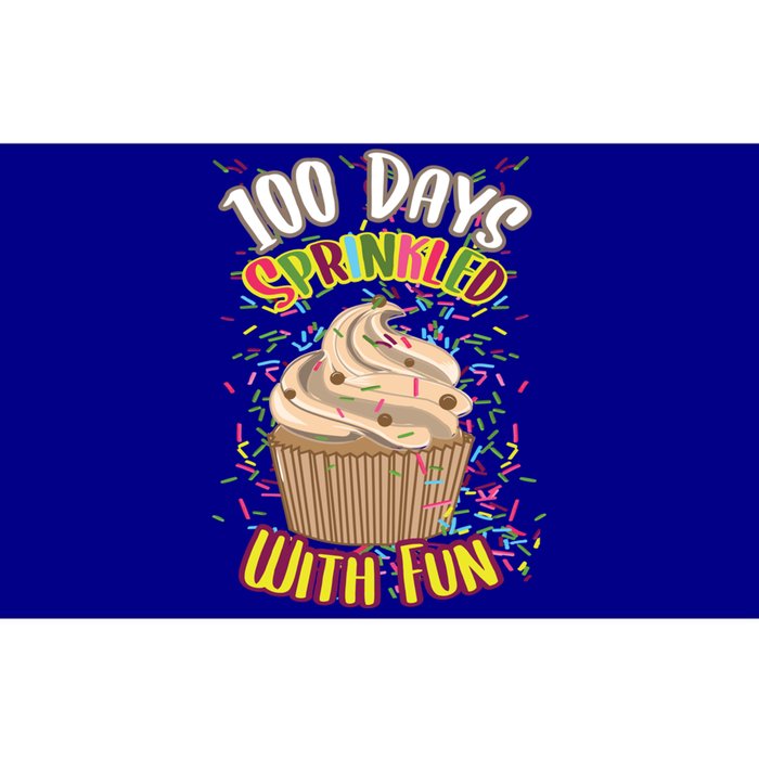 Girls 100 Days Sprinkled With Fun Cupcake 100th School Day Great Gift Bumper Sticker