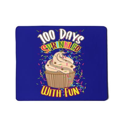 Girls 100 Days Sprinkled With Fun Cupcake 100th School Day Great Gift Mousepad