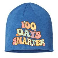 Groovy 100 Days Smarter Teacher Student 100th Day Of School Gift Sustainable Beanie