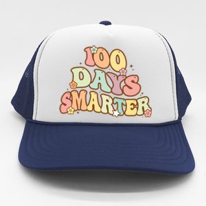 Groovy 100 Days Smarter Teacher Student 100th Day Of School Gift Trucker Hat