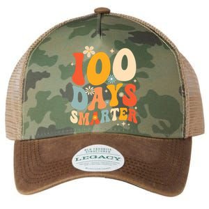 Groovy 100 Days Smarter Teacher Student 100th Day Of School Gift Legacy Tie Dye Trucker Hat