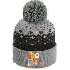 Groovy 100 Days Smarter Teacher Student 100th Day Of School Gift The Baniff Cuffed Pom Beanie