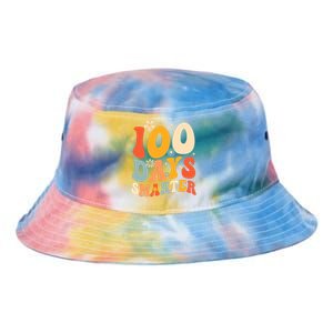 Groovy 100 Days Smarter Teacher Student 100th Day Of School Gift Tie Dye Newport Bucket Hat